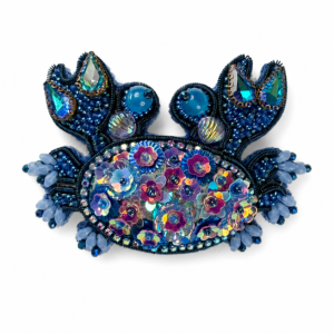 Broche Cangrejo Azul