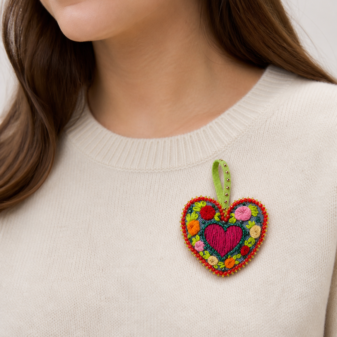 Charm Corazón Floral - Image 2