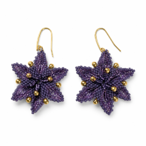 Aretes Estrella Lavanda