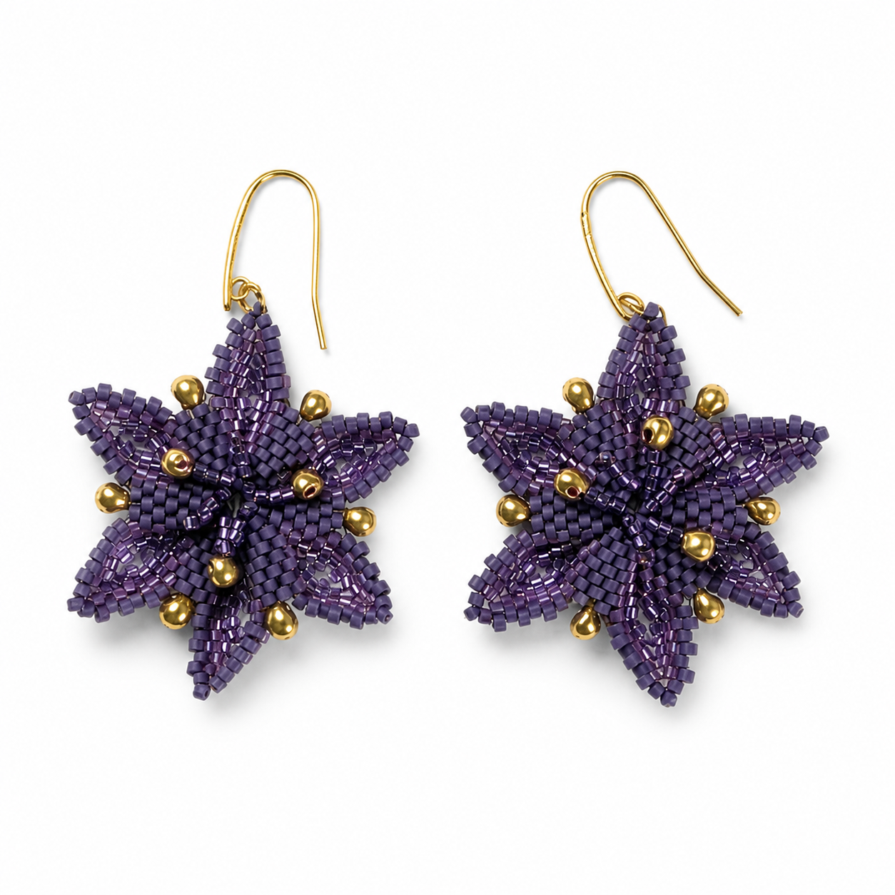 Aretes Estrella Lavanda