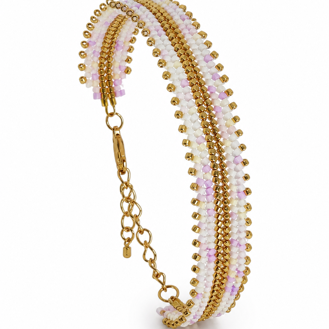 Brazalete Algodón Dorado