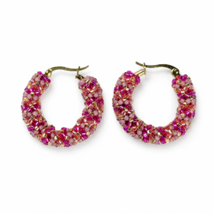 Aretes Candonga Fusión Rosa