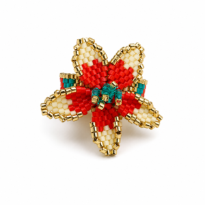 Anillo Flor Coral