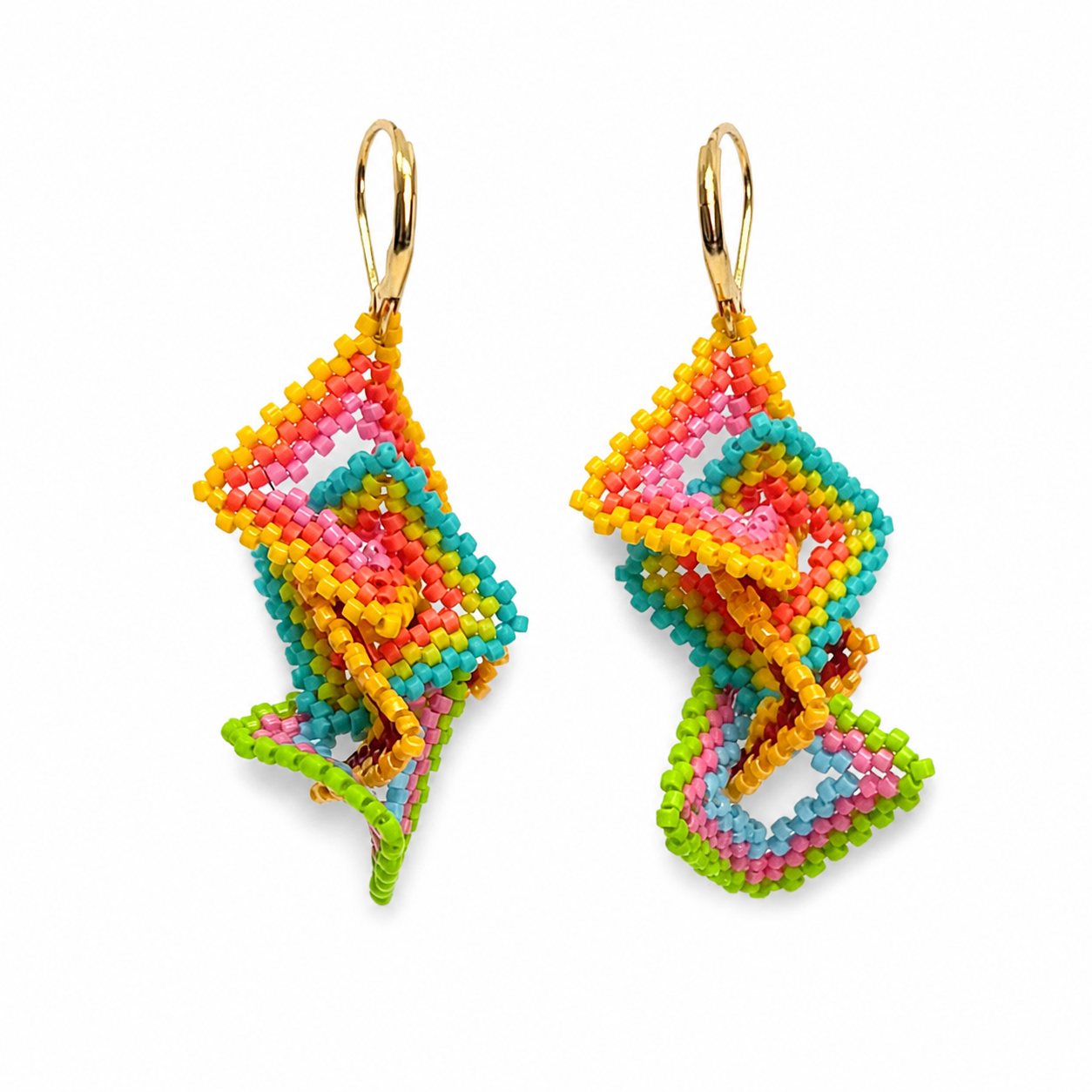 Aretes Multicolor Entramado