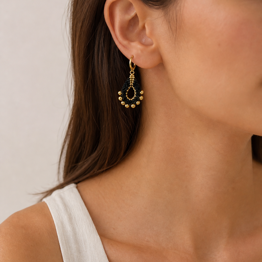 Aretes Gota Negra - Image 2
