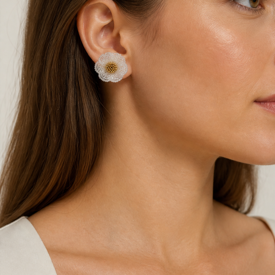 Aretes Margarita Blanca - Image 2